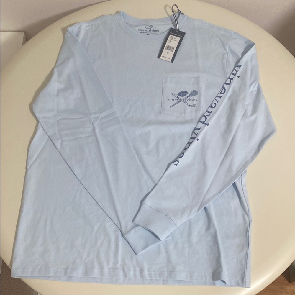 Vineyard Vines Blue Long Sleeve Tee M new
